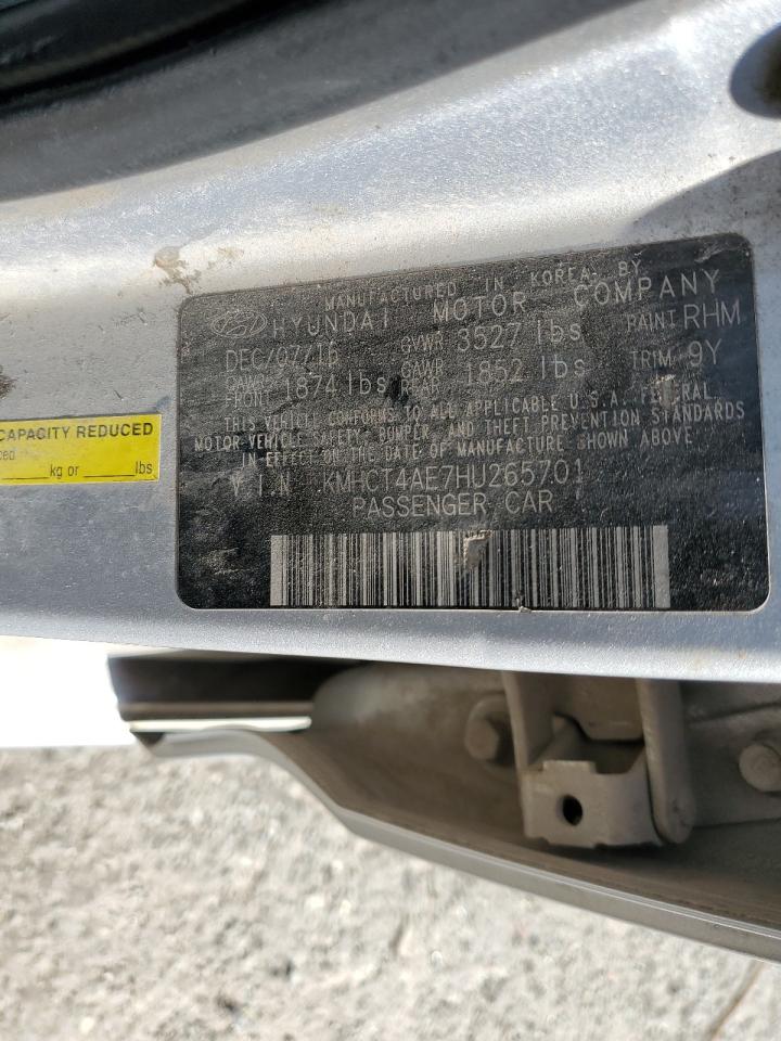 2017 Hyundai Accent Se VIN: KMHCT4AE7HU265701 Lot: 81077085