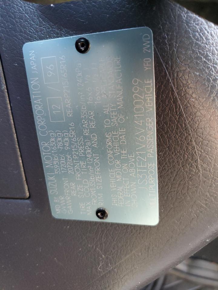 1997 Suzuki Sidekick Sport Js VIN: JS3TE21V6V4100299 Lot: 81459285