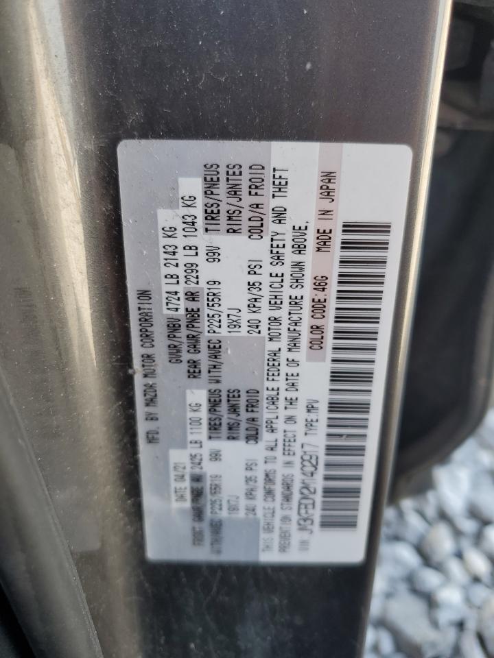 2021 Mazda Cx-5 Grand Touring VIN: JM3KFBDM2M1402917 Lot: 71647225