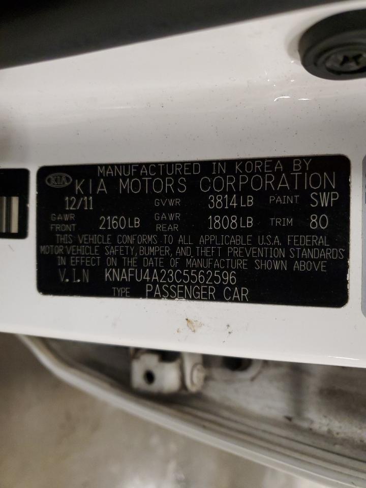 2012 Kia Forte Ex VIN: KNAFU4A23C5562596 Lot: 71522455