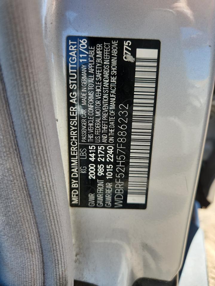 2007 Mercedes-Benz C 230 VIN: WDBRF52H57F886232 Lot: 80381265