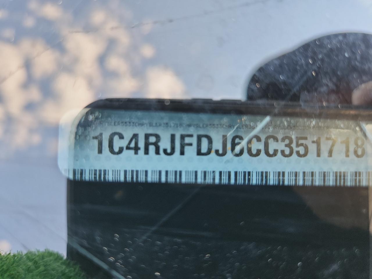 2012 Jeep Grand Cherokee Srt-8 VIN: 1C4RJFDJ6CC351718 Lot: 70483635