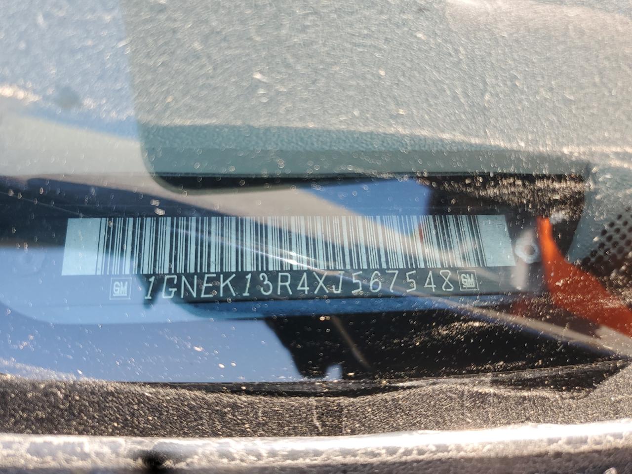 1999 Chevrolet Tahoe K1500 VIN: 1GNEK13R4XJ567548 Lot: 84009025