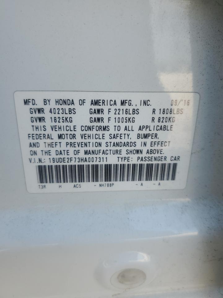 2017 Acura Ilx Premium VIN: 19UDE2F73HA007311 Lot: 81252595