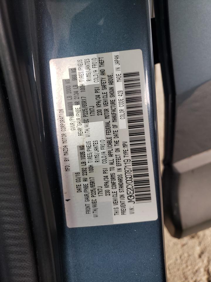 2016 Mazda Cx-5 Touring VIN: JM3KE2CY0G0787119 Lot: 81266315