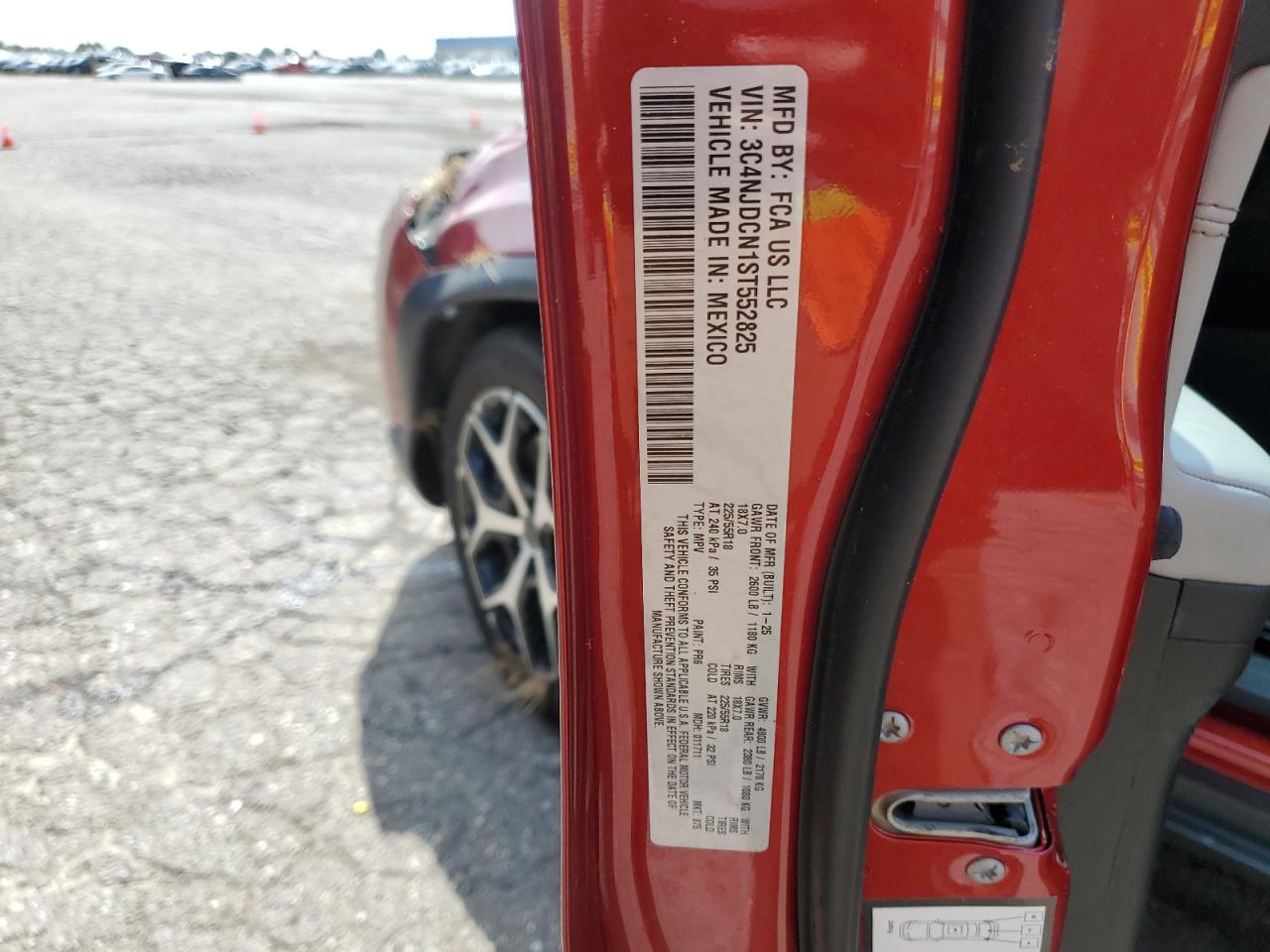 2025 Jeep Compass Limited VIN: 3C4NJDCN1ST552825 Lot: 71834445