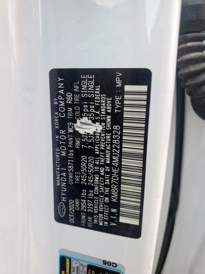 2021 Hyundai Palisade Calligraphy VIN: KM8R7DHE4MU228328 Lot: 80169865