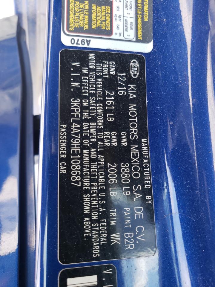2017 Kia Forte Lx VIN: 3KPFL4A79HE108687 Lot: 80798015