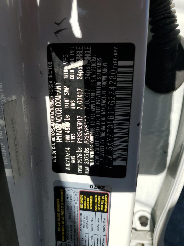 2014 Hyundai Santa Fe Sport VIN: 5XYZT3LB1EG224280 Lot: 84278115