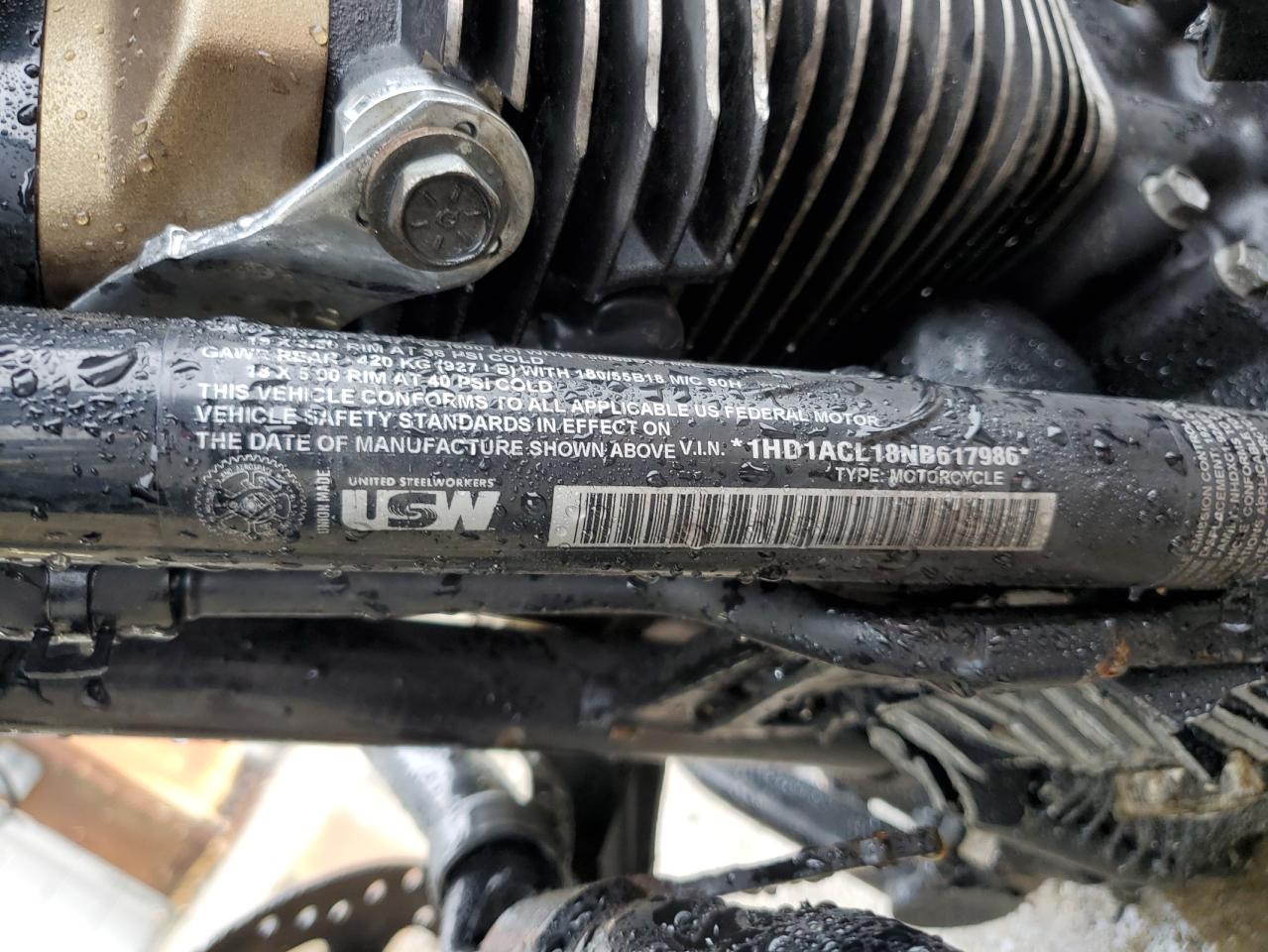 2022 Harley-Davidson Fltrxst VIN: 1HD1ACL18NB617986 Lot: 80064465