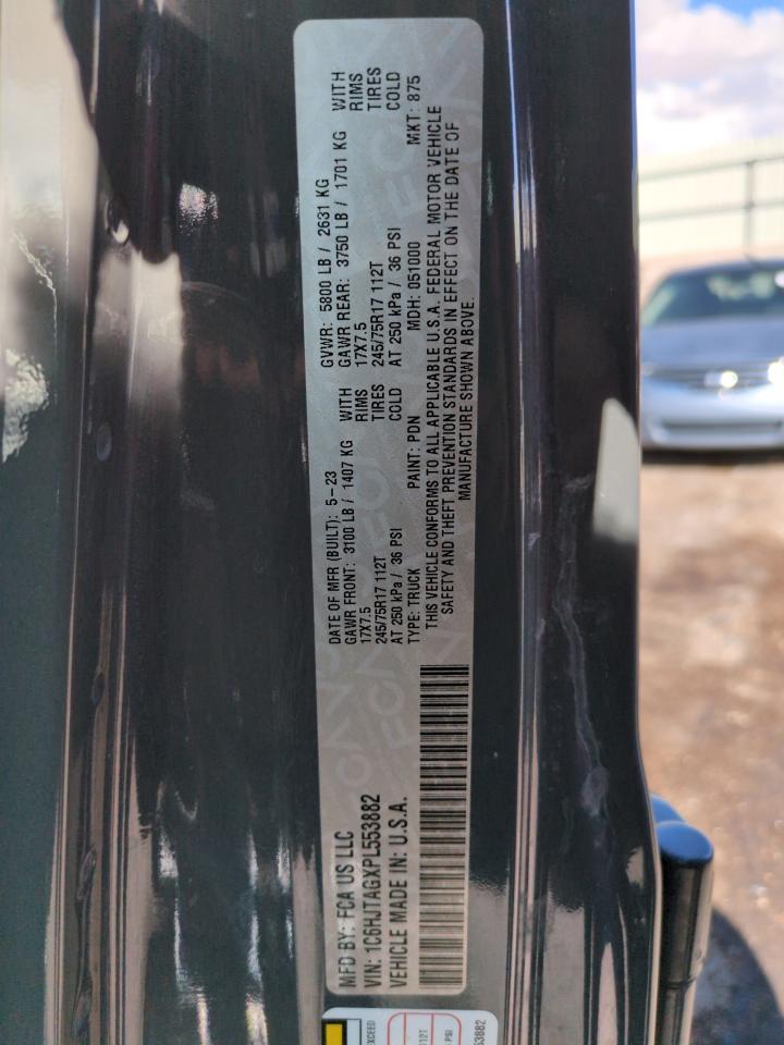 2023 Jeep Gladiator Sport VIN: 1C6HJTAGXPL553882 Lot: 80124675