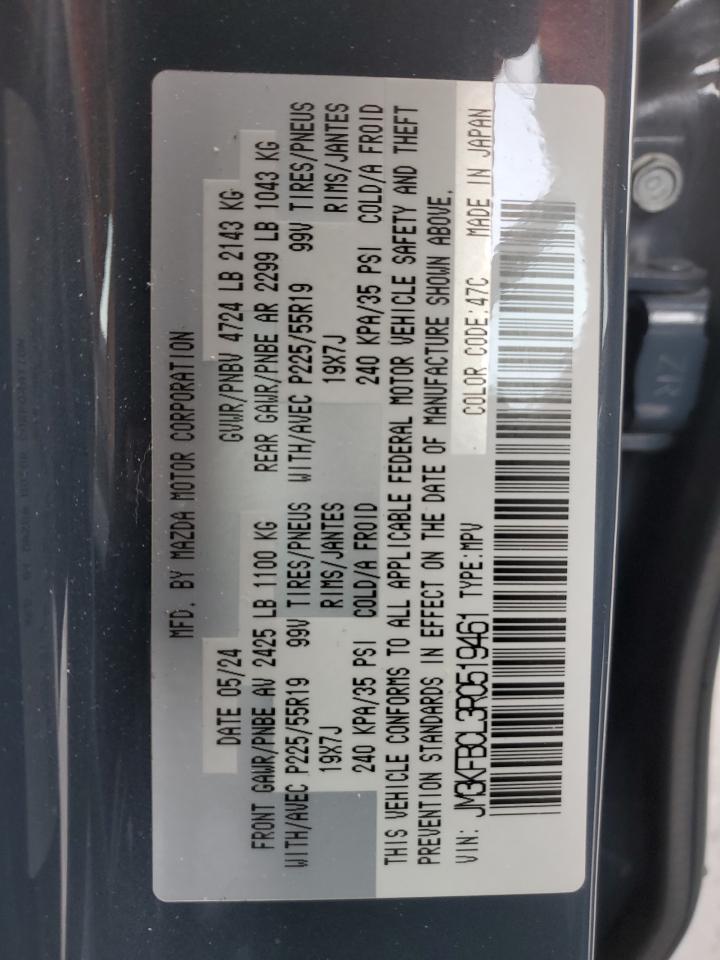 2024 Mazda Cx-5 Preferred VIN: JM3KFBCL3R0519461 Lot: 72096055