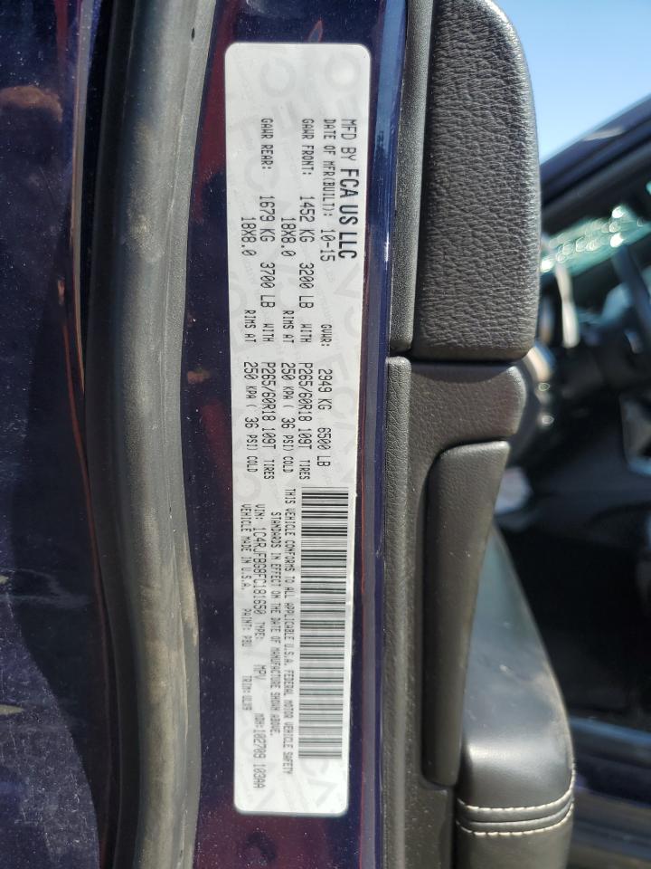 2015 Jeep Grand Cherokee Limited VIN: 1C4RJFBG8FC181650 Lot: 80246795