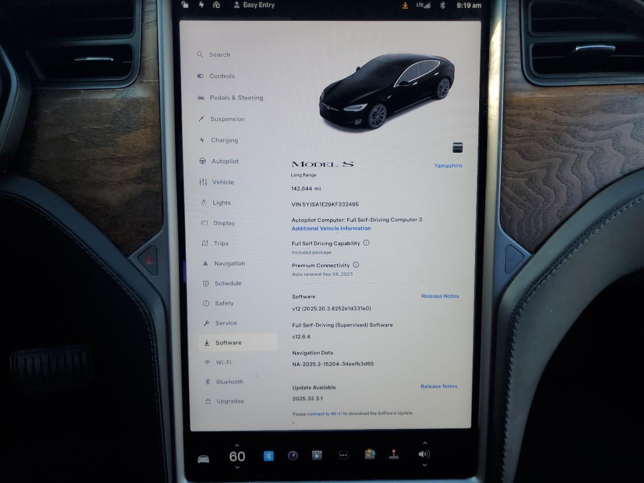 2019 Tesla Model S VIN: 5YJSA1E29KF332495 Lot: 71416525