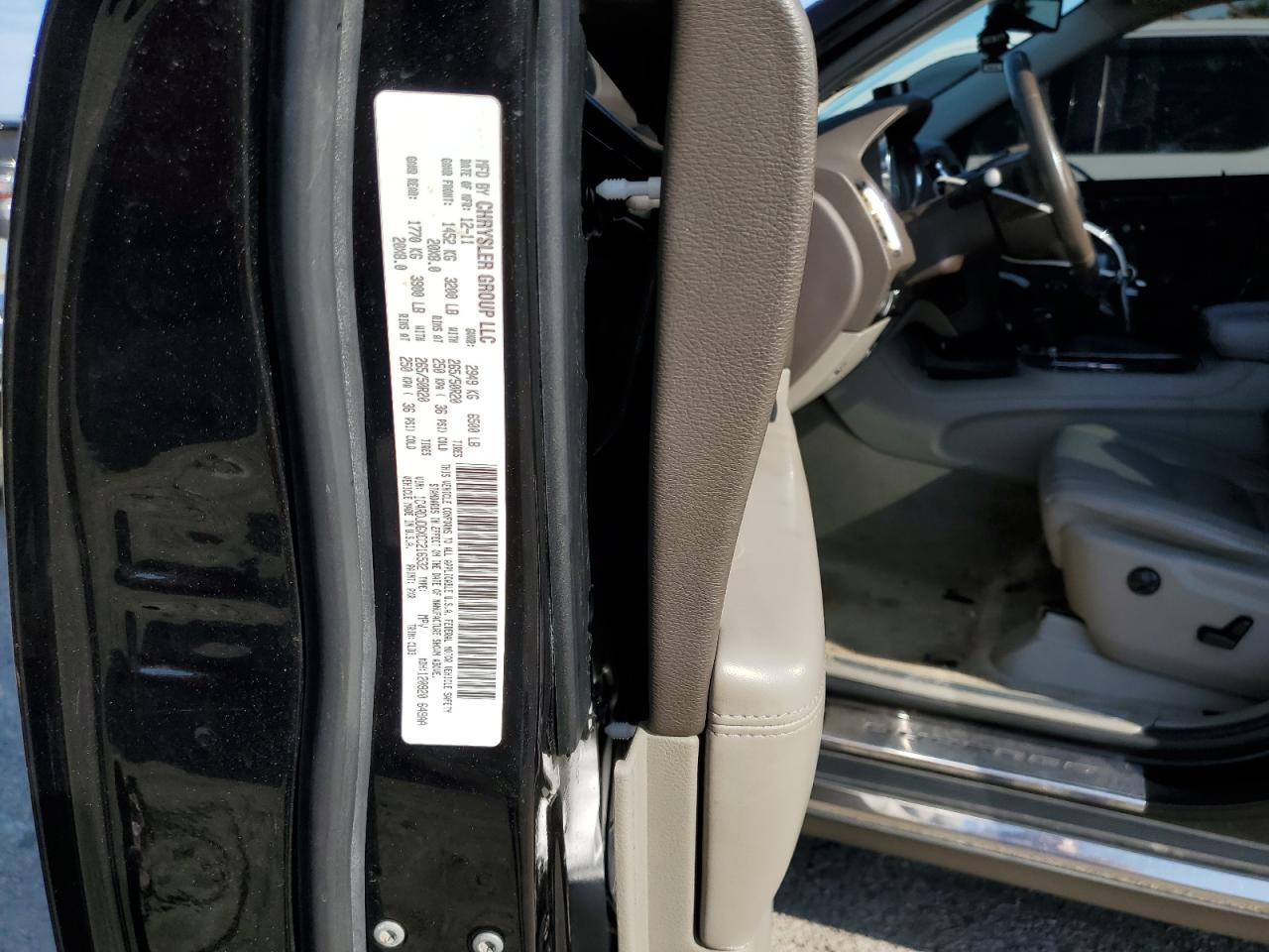 2012 Dodge Durango Crew VIN: 1C4RDJDGXCC216532 Lot: 80136425