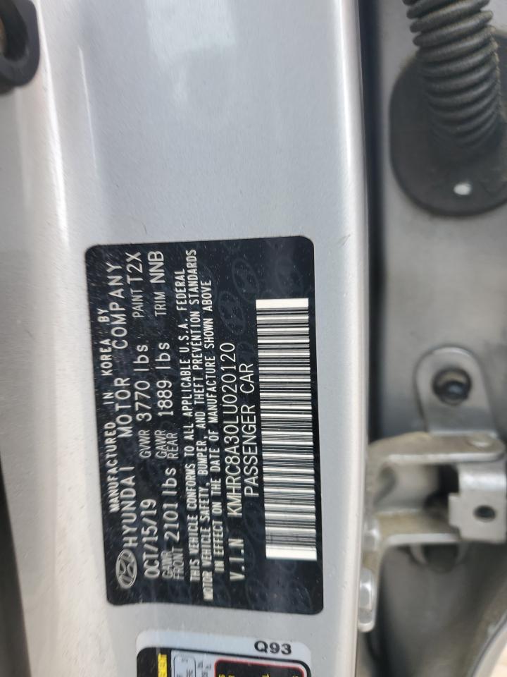 2020 Hyundai Venue Sel VIN: KMHRC8A30LU020120 Lot: 80290445