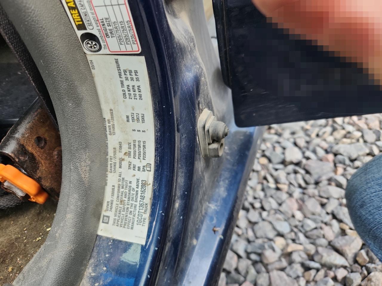 2004 Chevrolet Colorado VIN: 1GCDT136748162083 Lot: 83861735