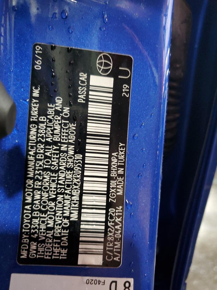 2019 Toyota C-Hr Xle VIN: NMTKHMBX2KR095310 Lot: 83831645