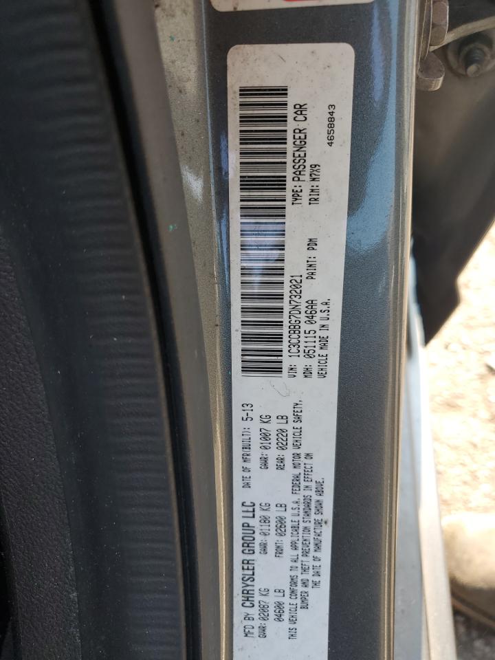 2013 Chrysler 200 Touring VIN: 1C3CCBBG7DN732021 Lot: 80706505