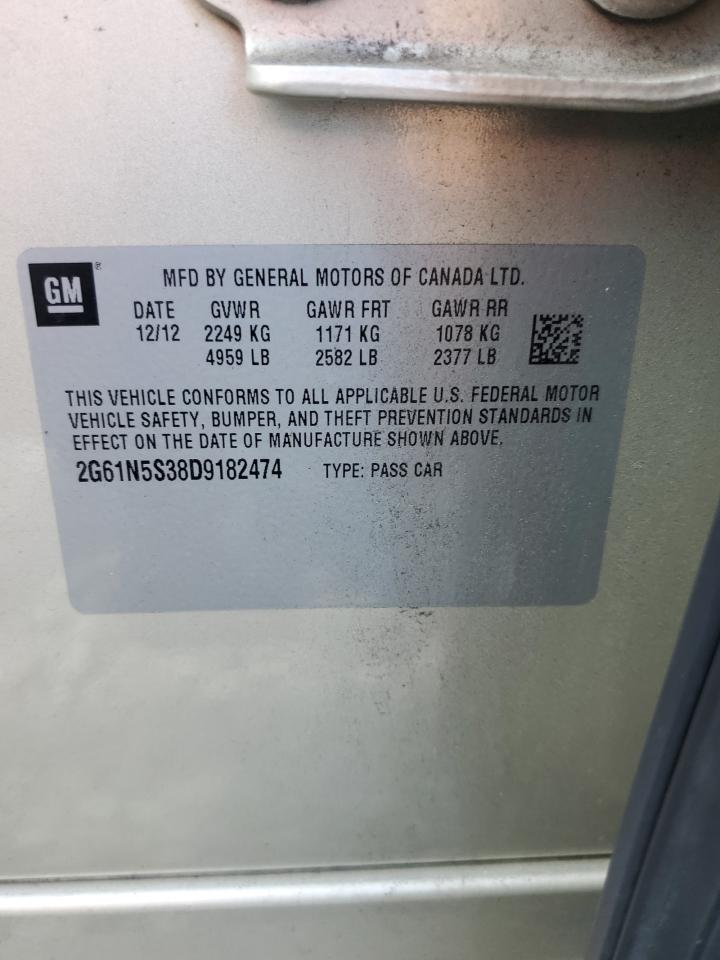 2013 Cadillac Xts VIN: 2G61N5S38D9182474 Lot: 71027185