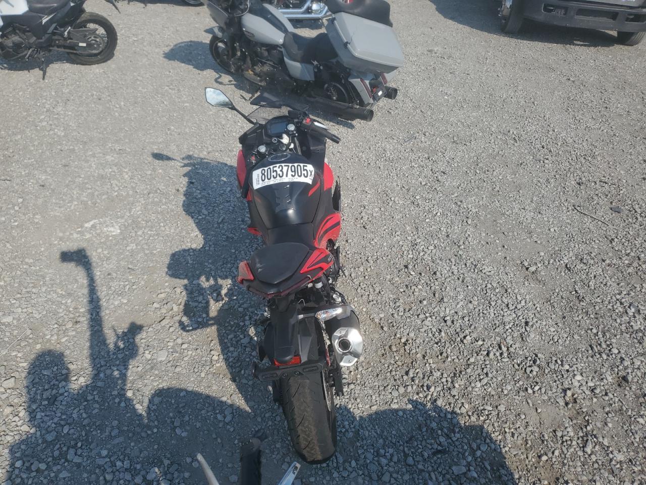 2025 Kawasaki Ex500 VIN: ML5EXGG19SDA66080 Lot: 80537905