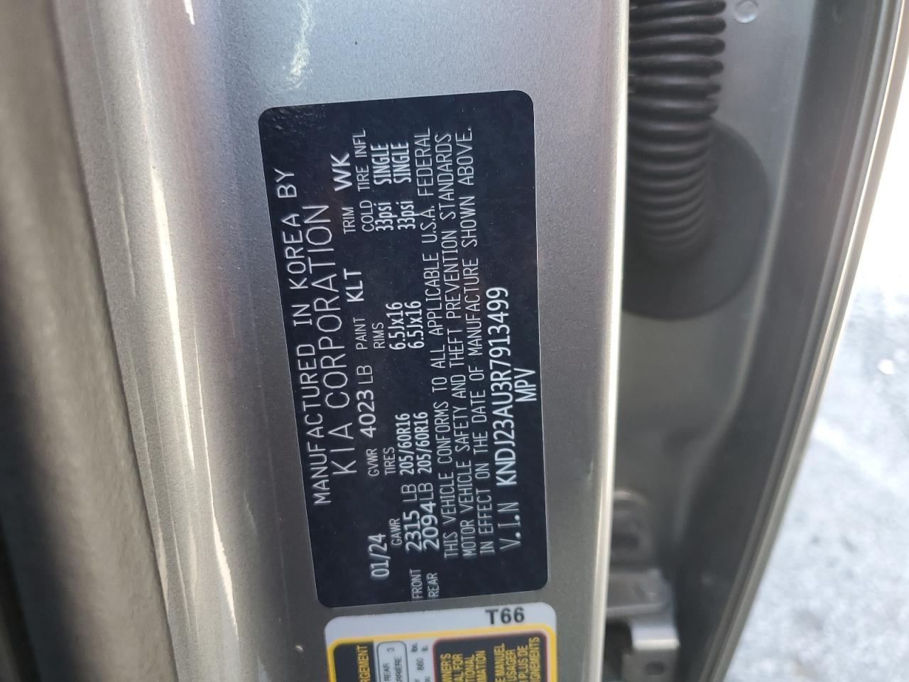 2024 Kia Soul Lx VIN: KNDJ23AU3R7913499 Lot: 71155345