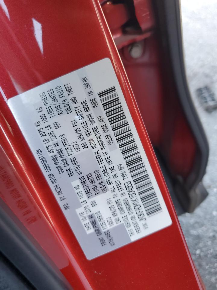 2019 Mazda Cx-5 Grand Touring VIN: JM3KFADM1K1504653 Lot: 71712445