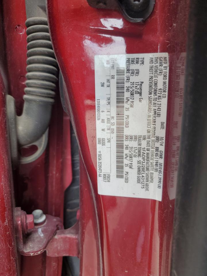 2014 Ford Focus Titanium VIN: 1FADP3J28EL431275 Lot: 83947635