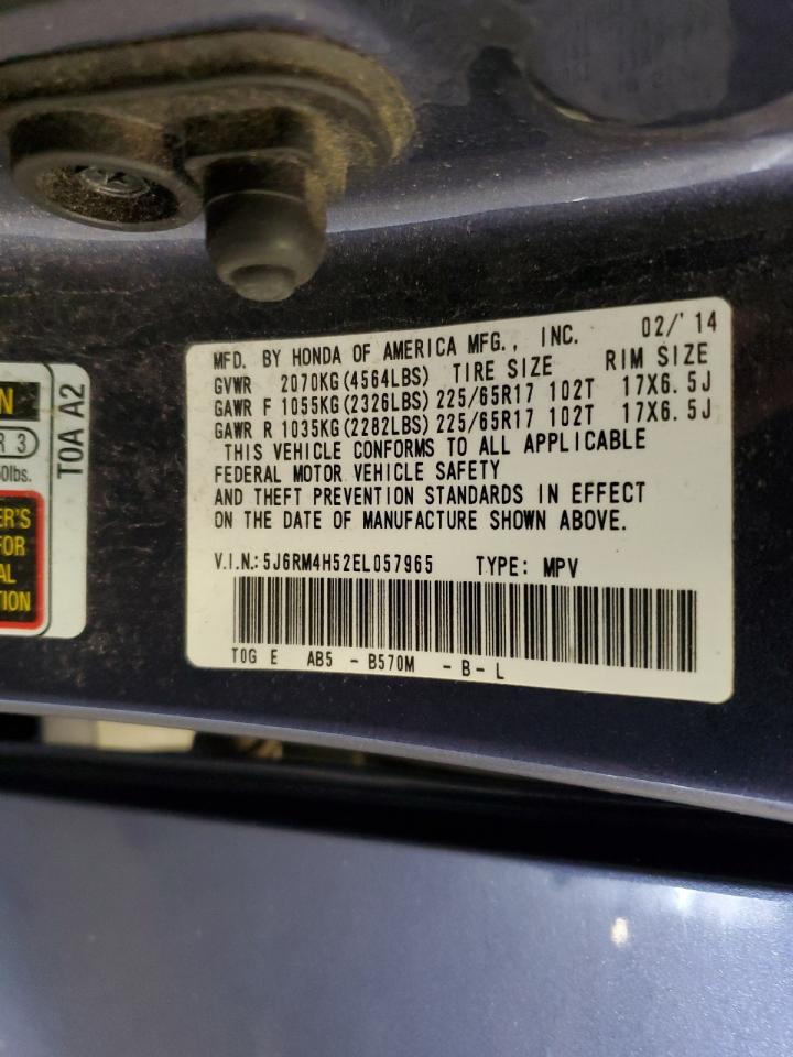 2014 Honda Cr-V Ex VIN: 5J6RM4H52EL057965 Lot: 80563105