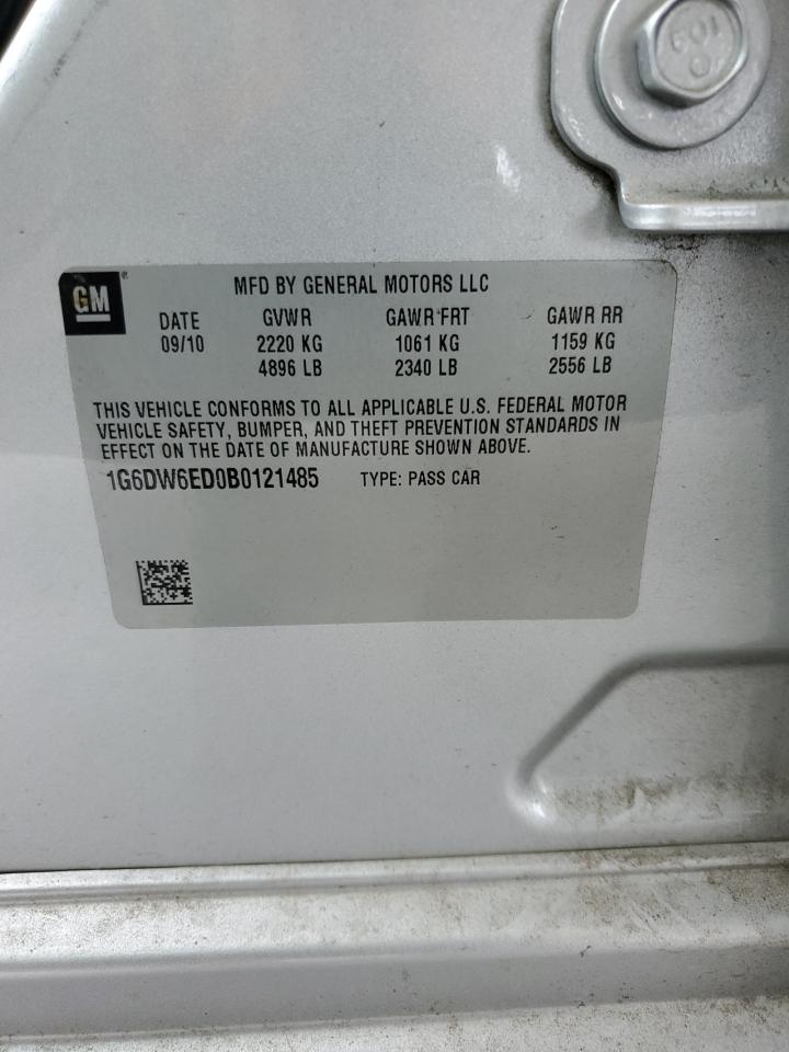 2011 Cadillac Sts Luxury VIN: 1G6DW6ED0B0121485 Lot: 81883725