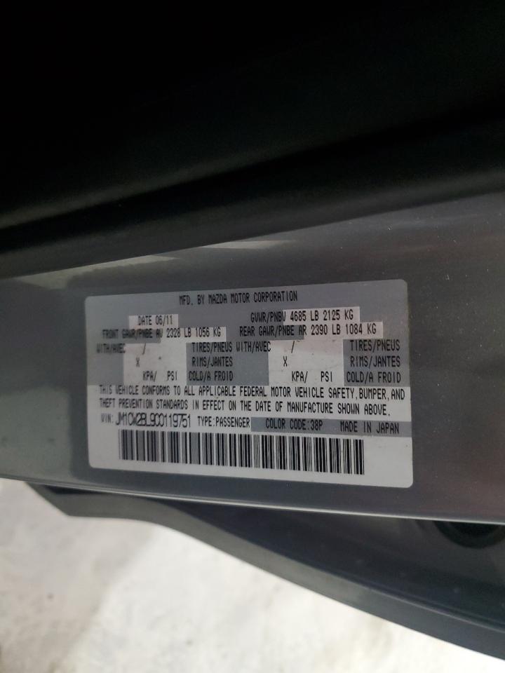 2012 Mazda 5 VIN: JM1CW2BL9C0119751 Lot: 80646005