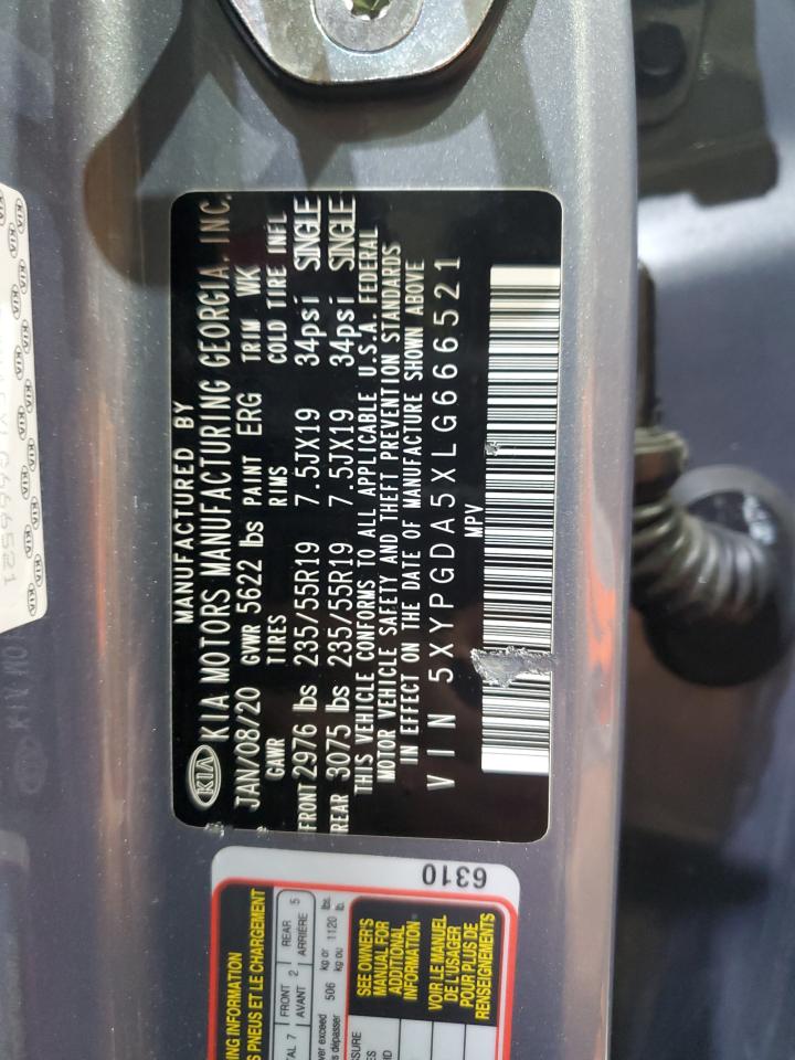 2020 Kia Sorento S VIN: 5XYPGDA5XLG666521 Lot: 71303645