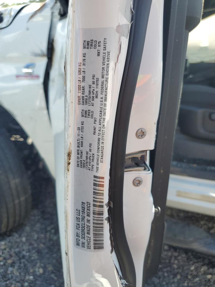 2024 Ram 3500 Tradesman VIN: 3C63R3CL7RG184878 Lot: 70684345