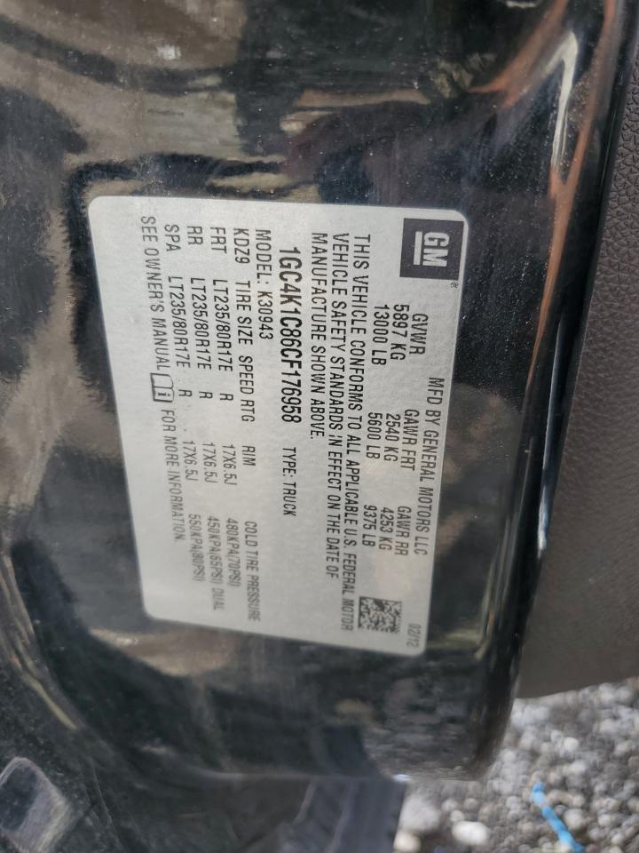 2012 Chevrolet Silverado K3500 Ltz VIN: 1GC4K1C86CF176958 Lot: 81488345