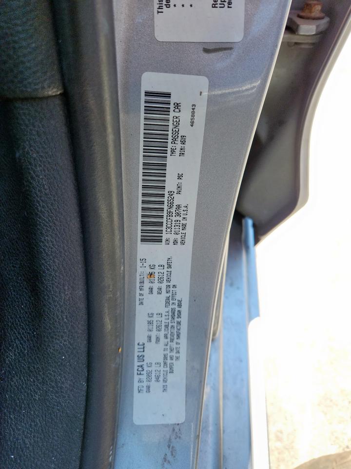 2015 Chrysler 200 Lx VIN: 1C3CCCFB9FN665249 Lot: 80272115