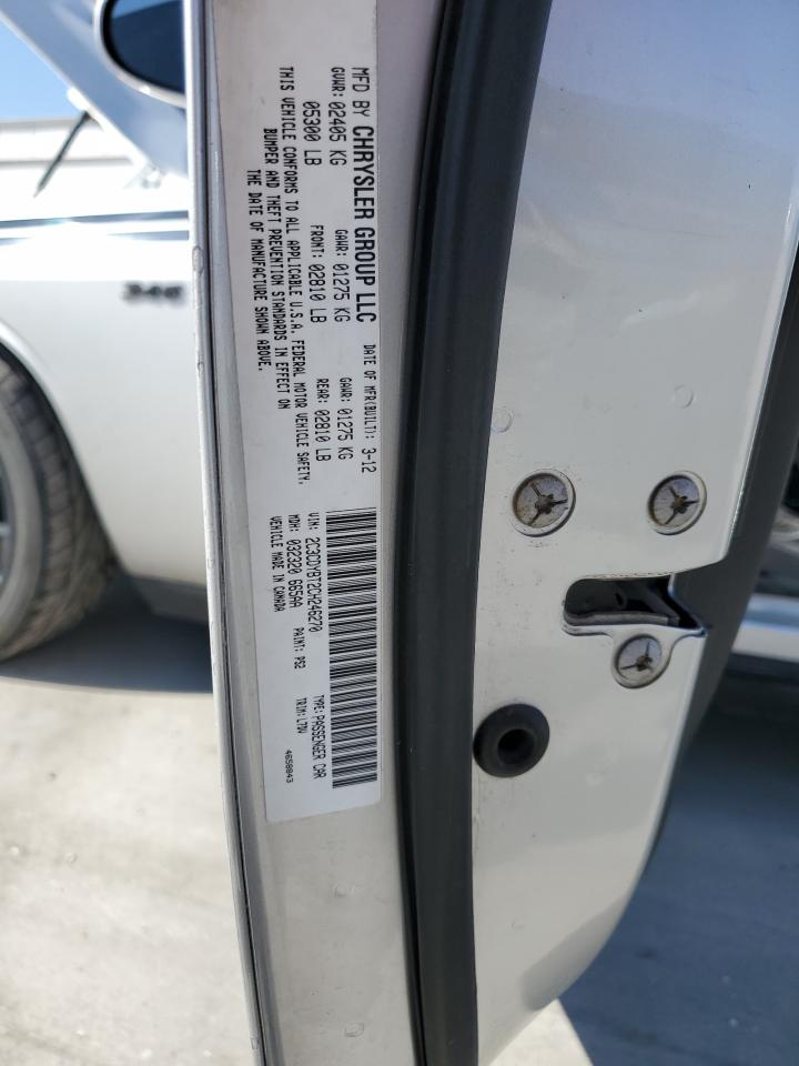 2012 Dodge Challenger R/T VIN: 2C3CDYBT2CH246270 Lot: 80352765