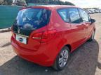 2015 VAUXHALL MERIVA LIFE 1.4I 16V LIFE 5DR for sale at Copart PETERLEE