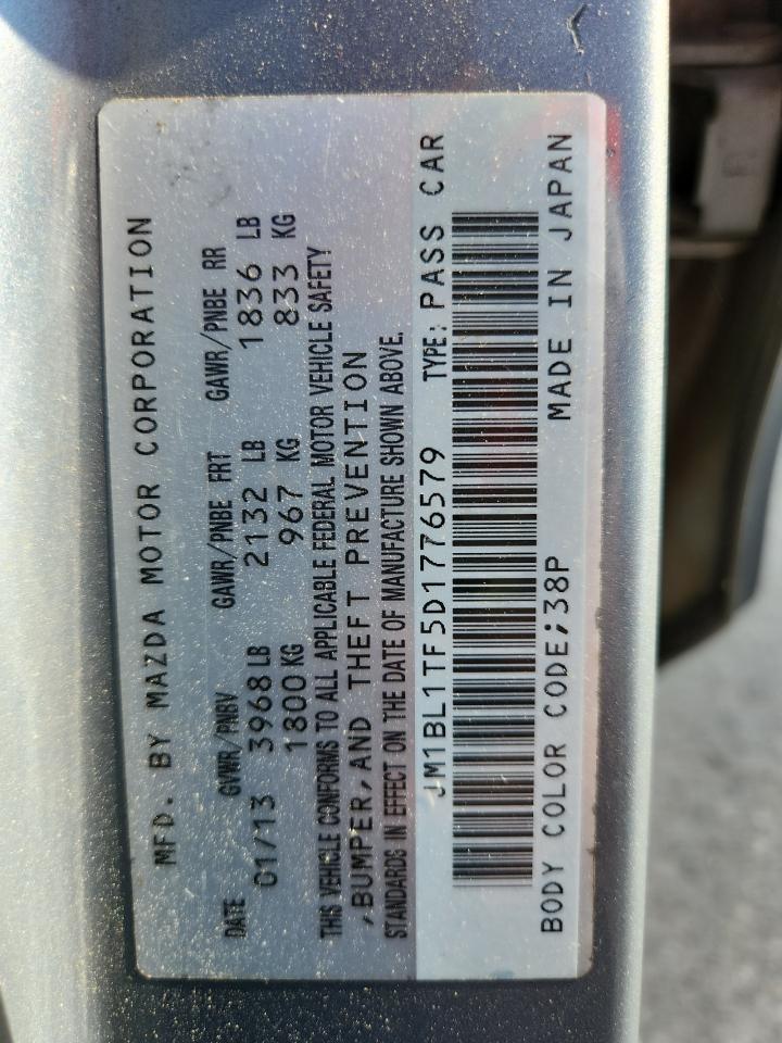 2013 Mazda 3 I VIN: JM1BL1TF5D1776579 Lot: 82171625