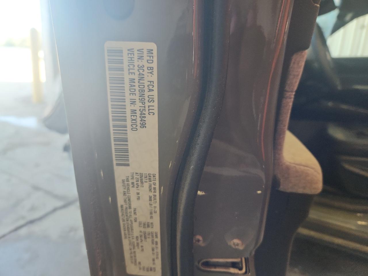 2023 Jeep Compass Latitude VIN: 3C4NJDBN9PT548496 Lot: 84410365