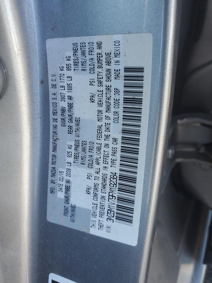 2015 Mazda 3 Touring VIN: 3MZBM1V79FM192384 Lot: 81311295
