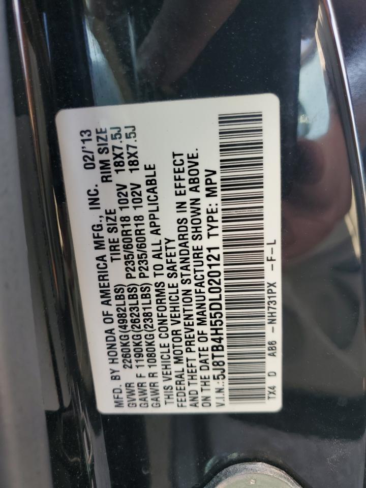 2013 Acura Rdx Technology VIN: 5J8TB4H55DL020121 Lot: 84412975