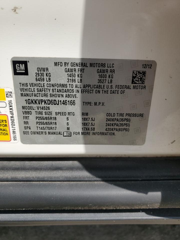 2013 GMC Acadia Sle VIN: 1GKKVPKD6DJ146166 Lot: 71896665