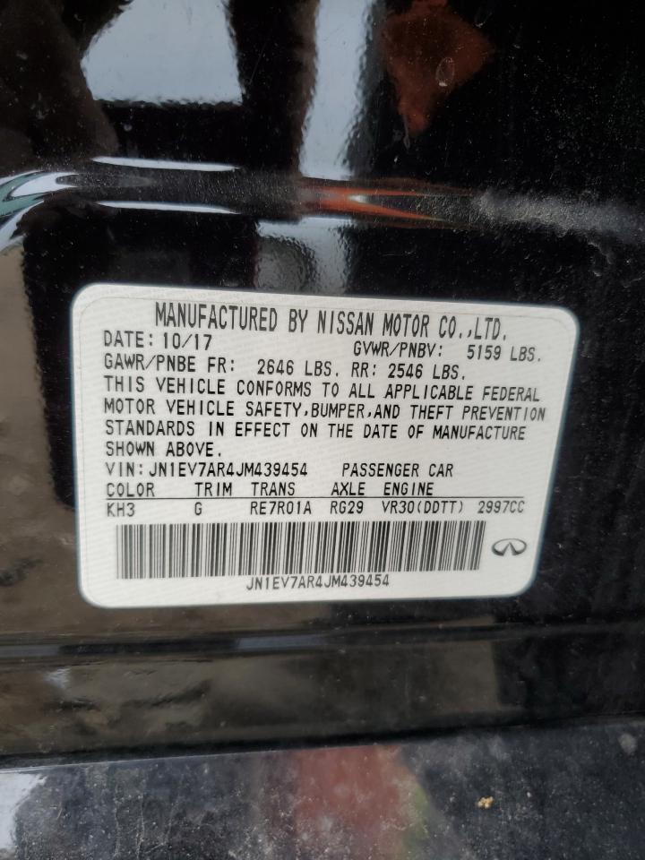 2018 Infiniti Q50 Luxe VIN: JN1EV7AR4JM439454 Lot: 81526915