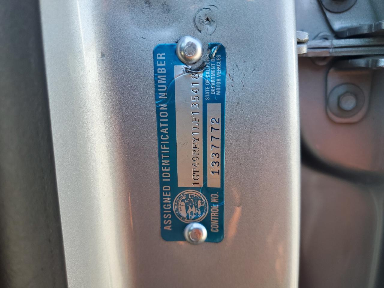 2020 GMC Sierra K2500 Denali VIN: 1GT49REY1LF135418 Lot: 81677525