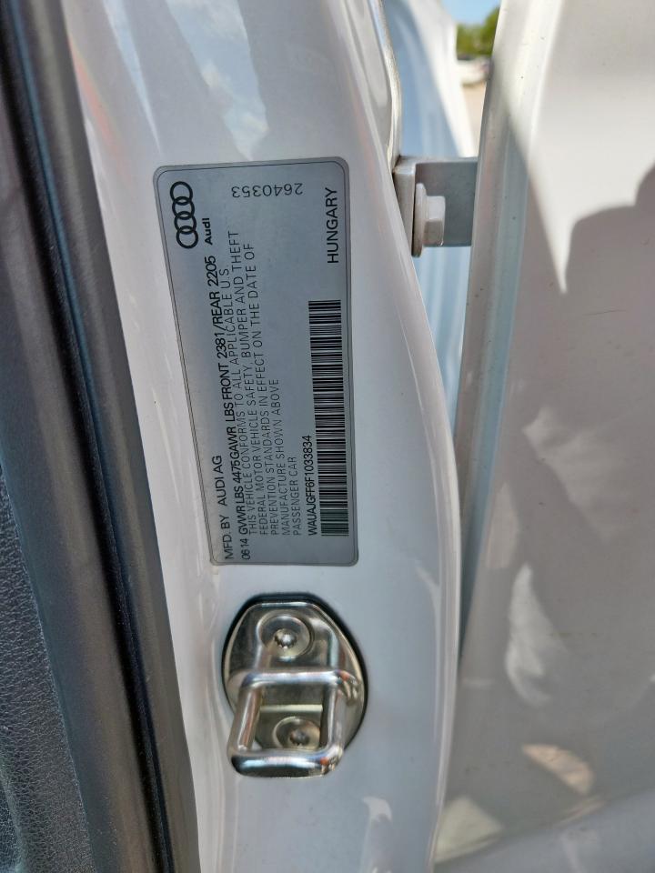 2015 Audi A3 Premium VIN: WAUAJGFF6F1033834 Lot: 80875305