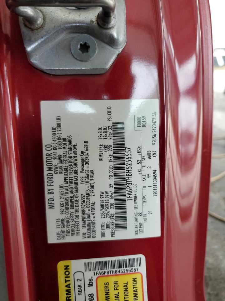 2017 Ford Mustang VIN: 1FA6P8TH8H5256557 Lot: 80872935