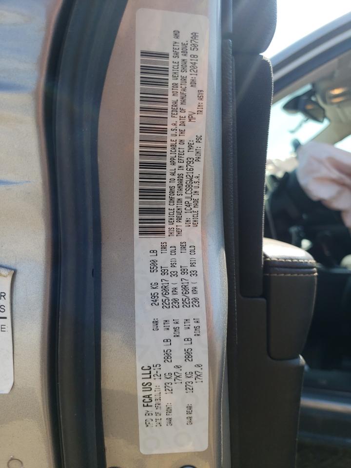 2016 Jeep Cherokee Latitude VIN: 1C4PJLCS8GW216793 Lot: 72101605