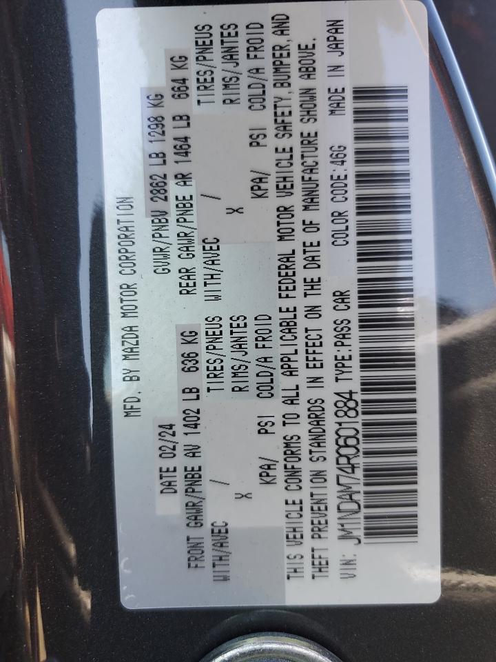 2024 Mazda Mx-5 Miata Grand Touring VIN: JM1NDAM74R0601884 Lot: 80685205