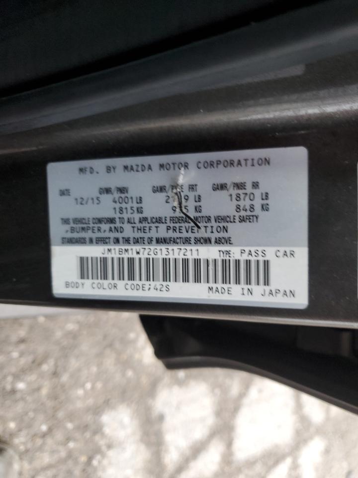 2016 Mazda 3 Touring VIN: JM1BM1W72G1317211 Lot: 82073855