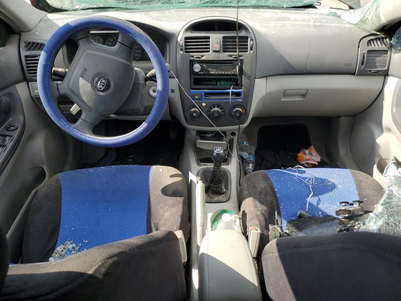 2005 Kia Spectra Lx VIN: KNAFE121155154831 Lot: 72072135